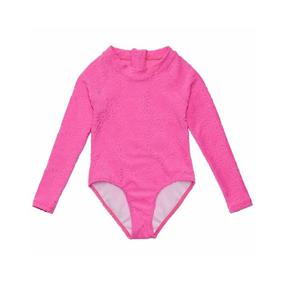 Snapper Rock Girls  Bloom Surf Suit, Pink